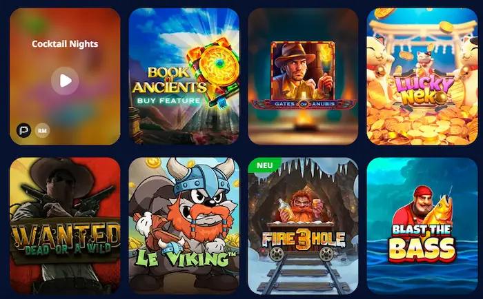 Monro Casino games